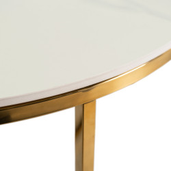 Журнальный столик Mebel Elite Marine (White Marble/Gold) Thumb