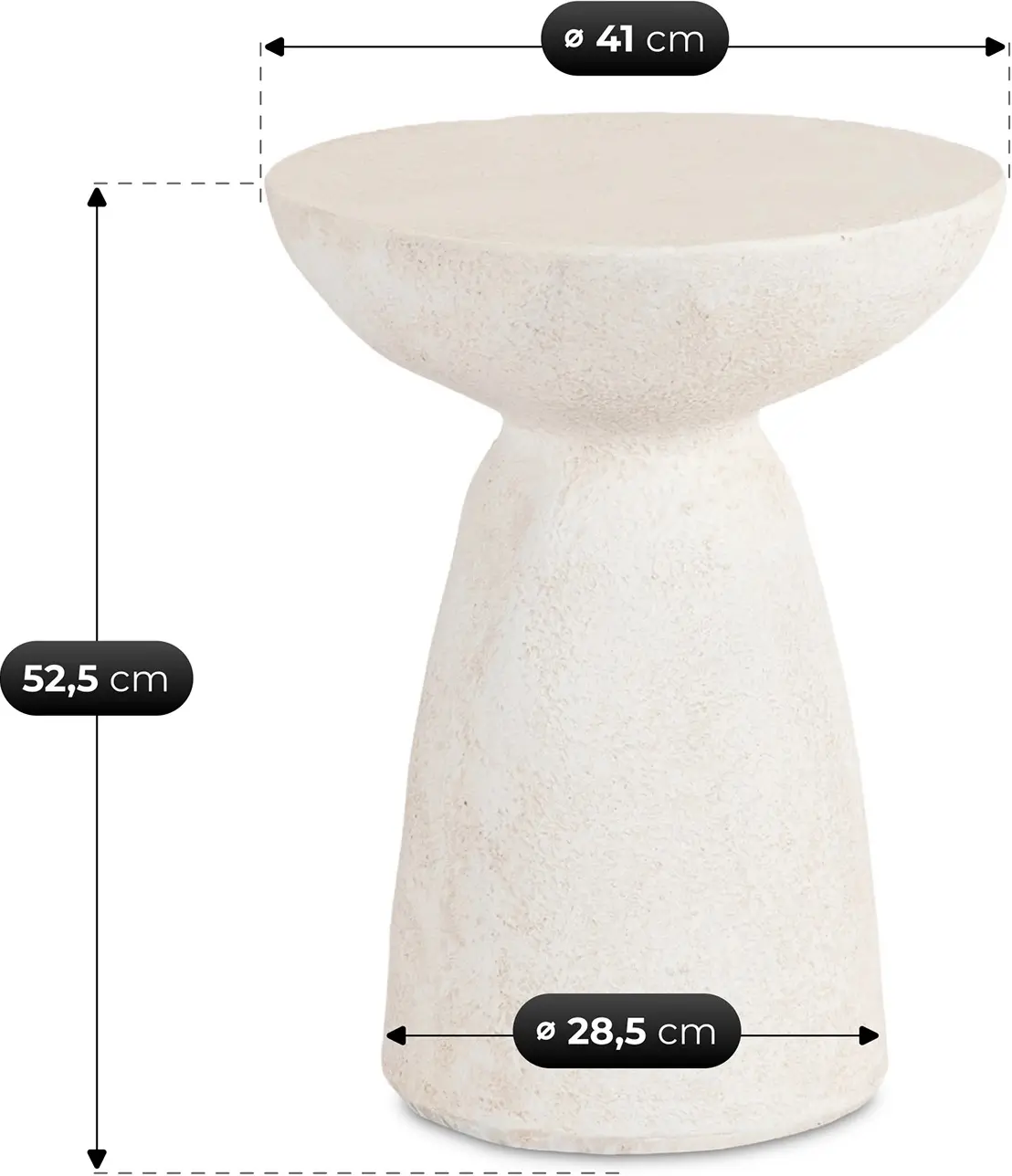 Masa pentru reviste Mebel Elite Nell 41 (Cream) - 5