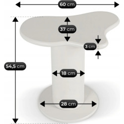 Masa pentru reviste Mebel Elite Pascal 60 (White) Thumb