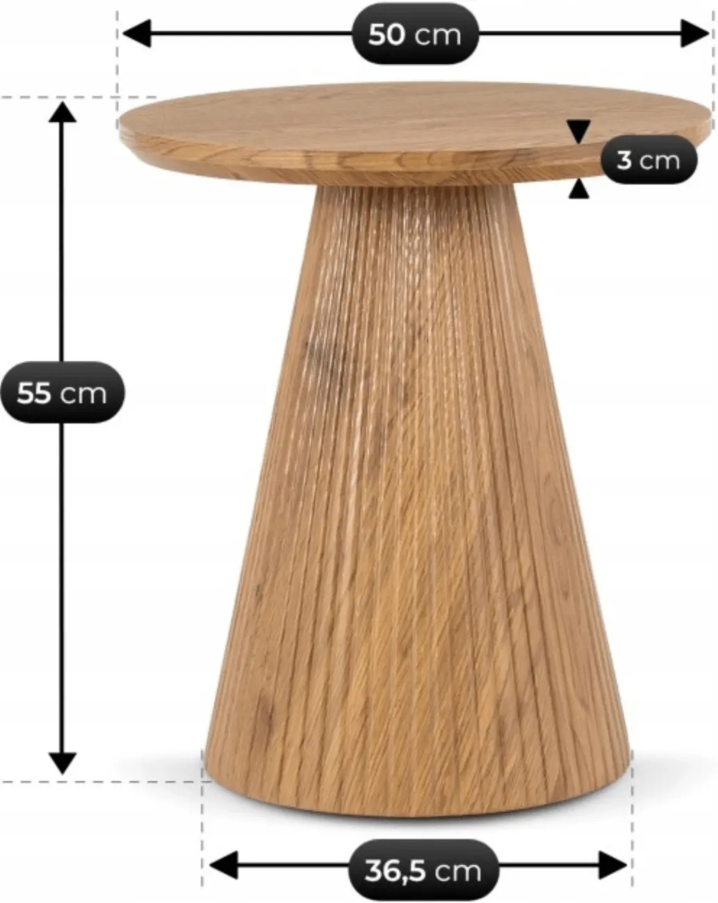 Masa pentru reviste Mebel Elite Rant 50 (Oak) - 6