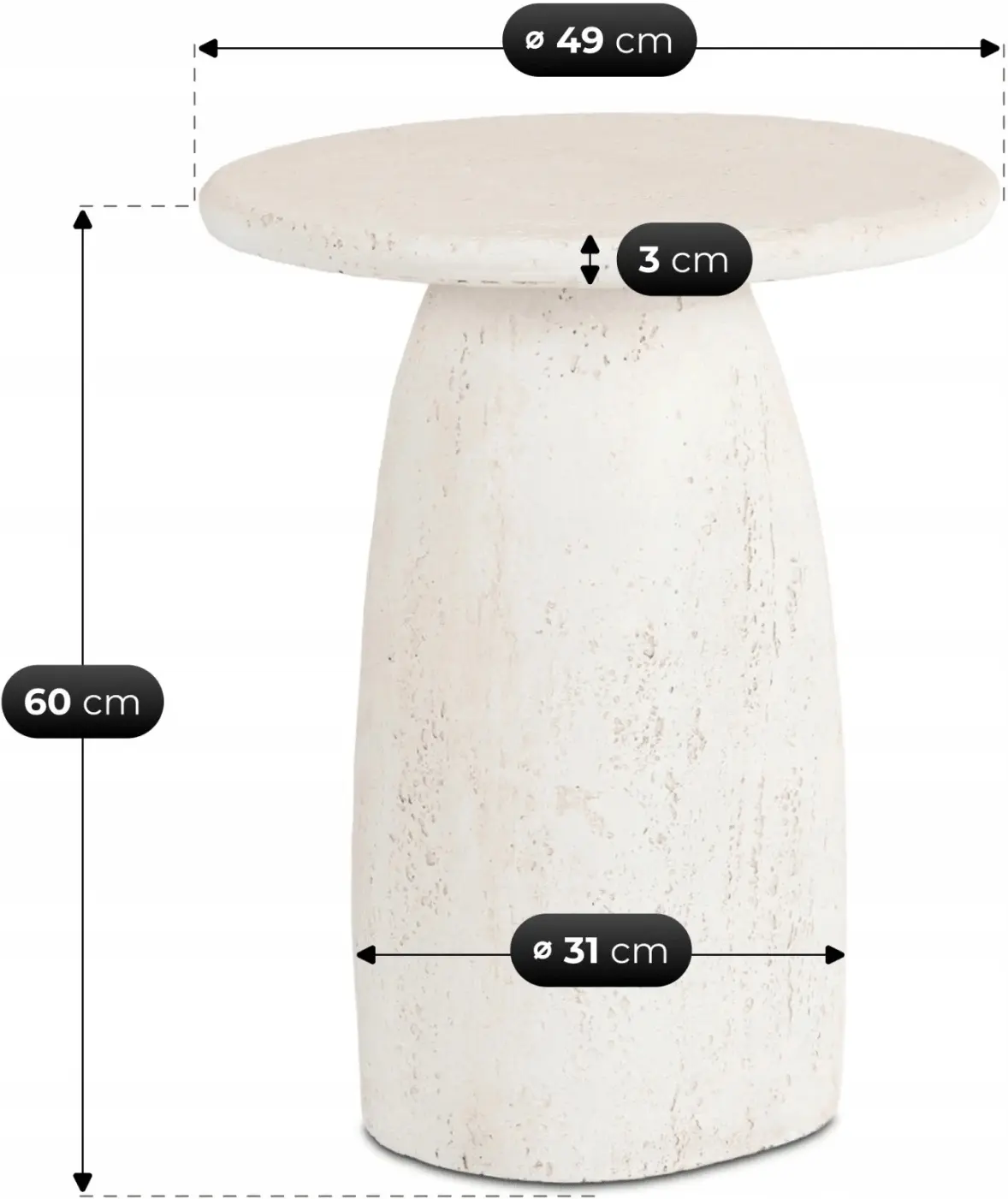 Masa pentru reviste Mebel Elite Rees 49 (Cream) - 7