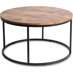 Журнальный столик Mebel Elite Tim Max (Rustic Oak/Black) Thumb