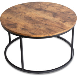 Журнальный столик Mebel Elite Tim Max (Rustic Oak/Black) Thumb