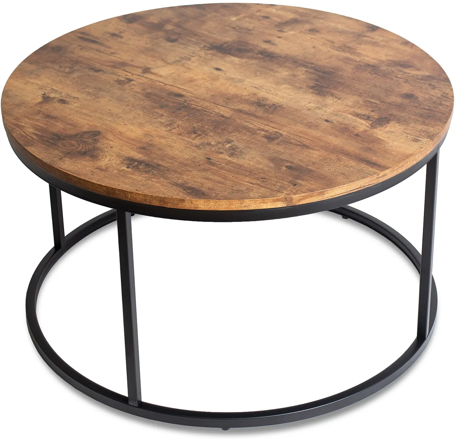 Журнальный столик Mebel Elite Tim Max (Rustic Oak/Black)