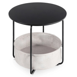 Masuta cafea Mebel Elite Varano (Black/Beige) Thumb