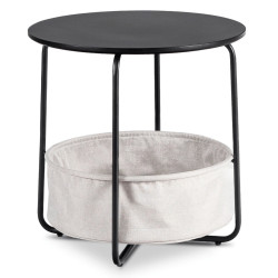 Masuta cafea Mebel Elite Varano (Black/Beige) Thumb