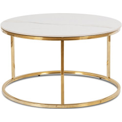 Masa pentru reviste Mebel Elite Venice (White Marble/Gold) Thumb