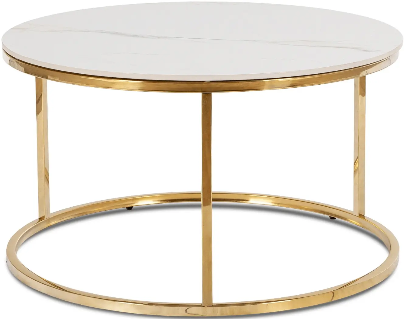 Masa pentru reviste Mebel Elite Venice (White Marble/Gold) - 2