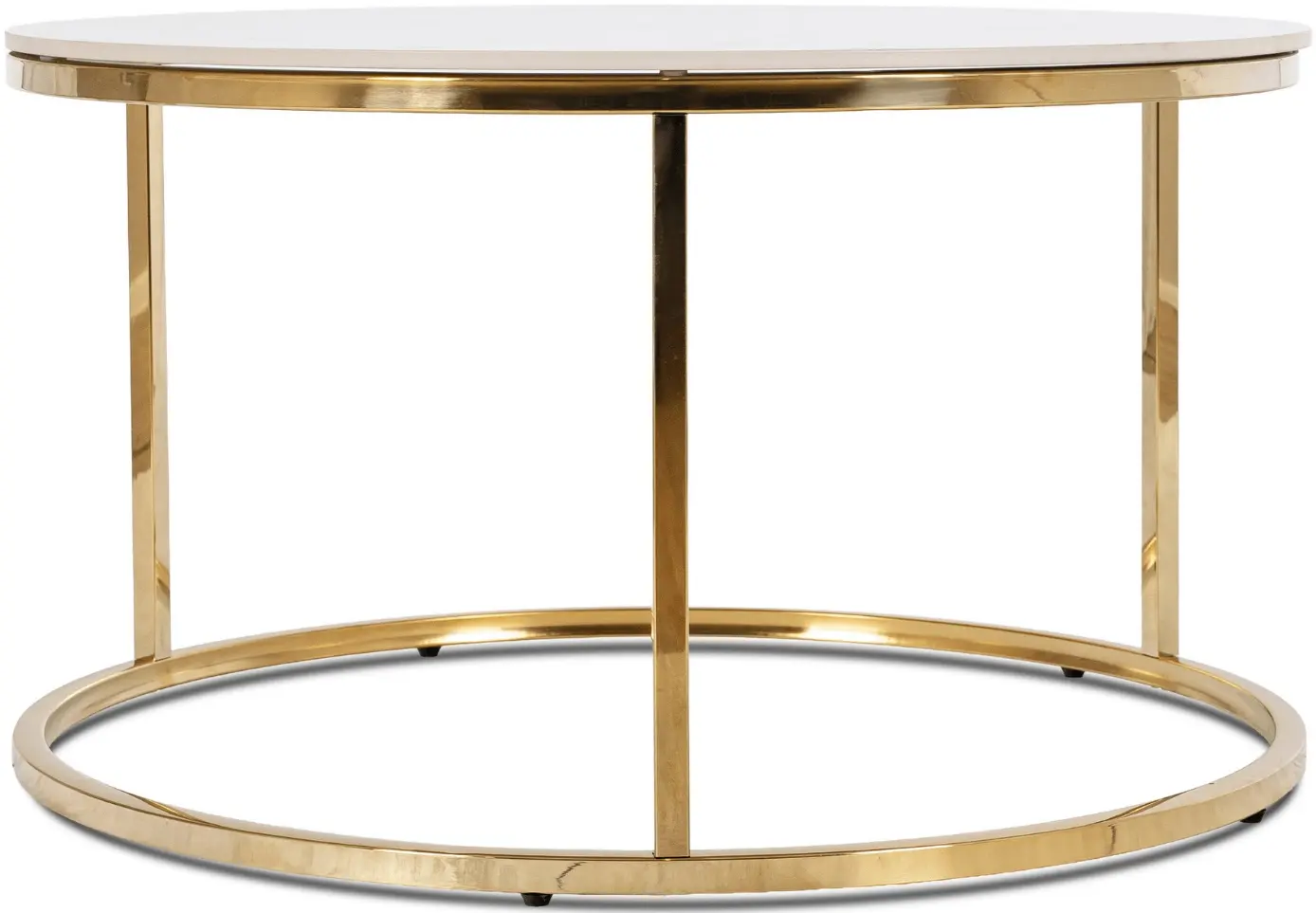 Masa pentru reviste Mebel Elite Venice (White Marble/Gold) - 3