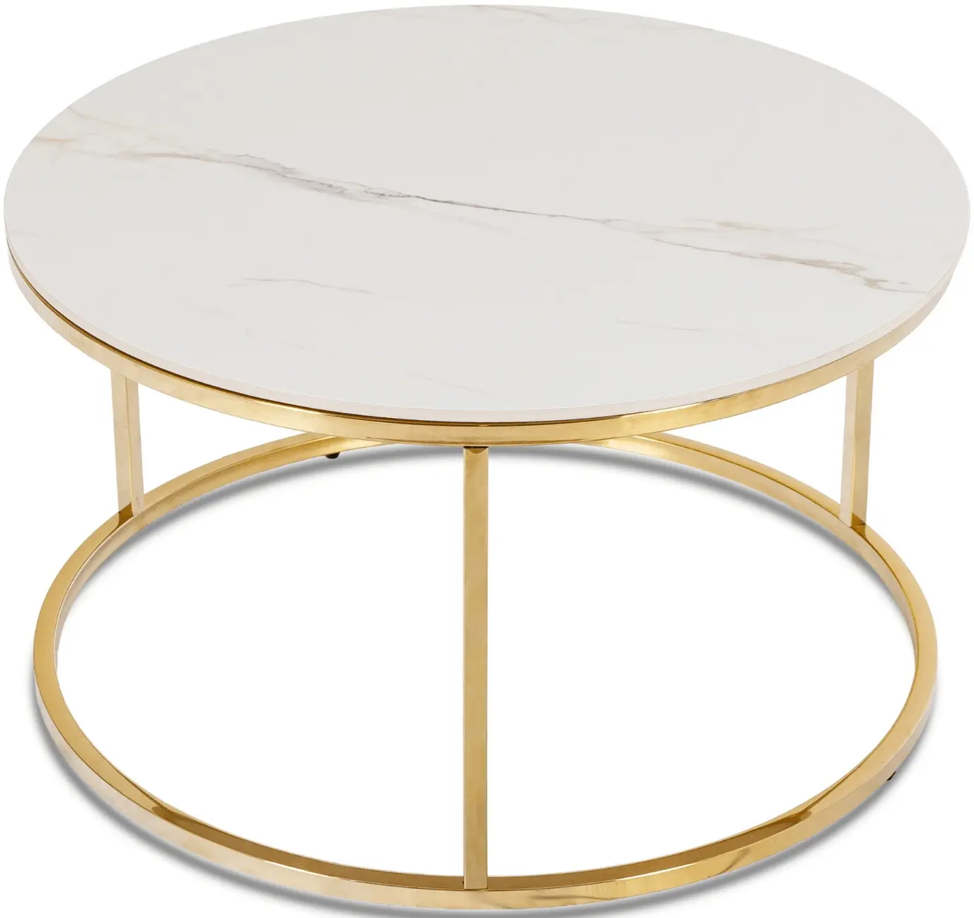 Masa pentru reviste Mebel Elite Venice (White Marble/Gold) - 4