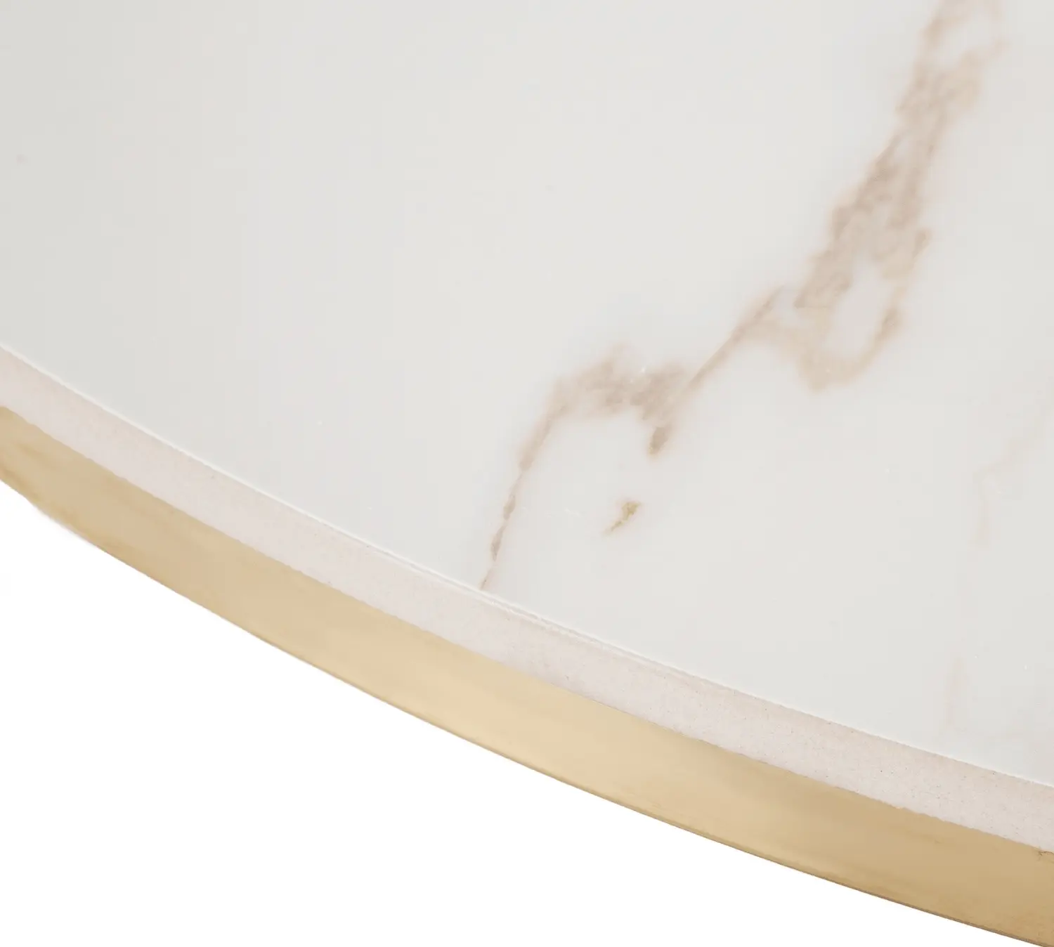 Masa pentru reviste Mebel Elite Venice (White Marble/Gold) - 5