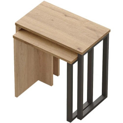 Набор журнальных столиков Mirage Design Ocean ON7-S (Natural Oak/Black) Thumb