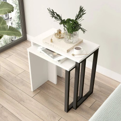 Set masute pentru reviste Mirage Design Ocean ON7-W (White/Black) Thumb