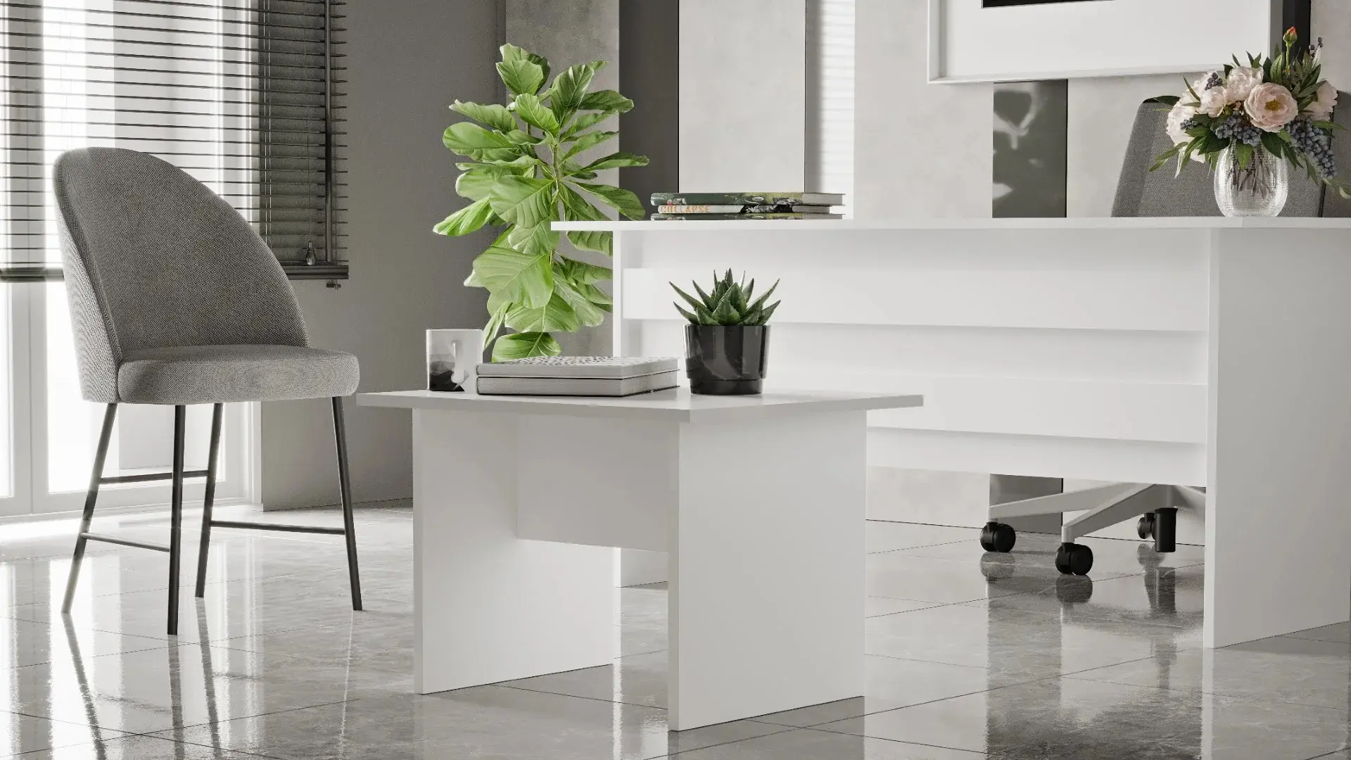 Masa pentru reviste Mirage Design Vario VO2-W (White)
