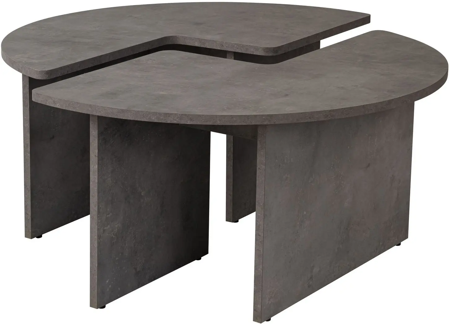Set masute pentru reviste Mirage Meble Moira (Concrete Grey)