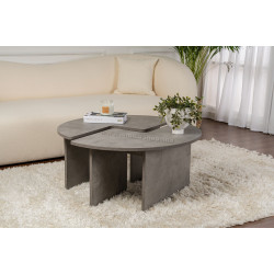 Set masute pentru reviste Mirage Meble Moira (Concrete Grey)