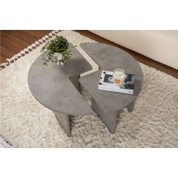 Set masute pentru reviste Mirage Meble Moira (Concrete Grey) Thumb