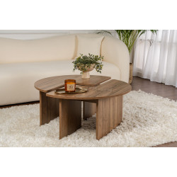 Set masute pentru reviste Mirage Meble Moira (Walnut)