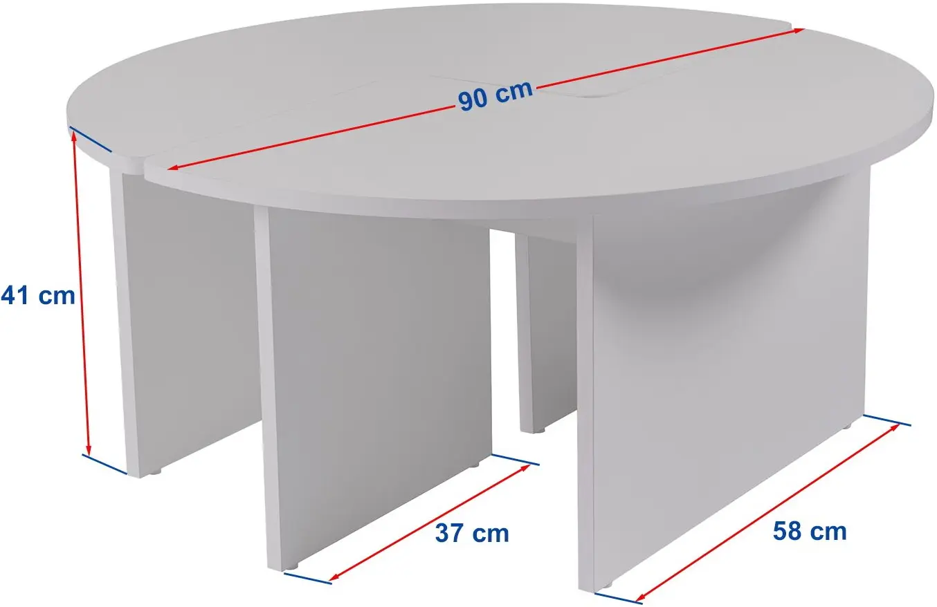 Set masute pentru reviste Mirage Meble Moira (Walnut)