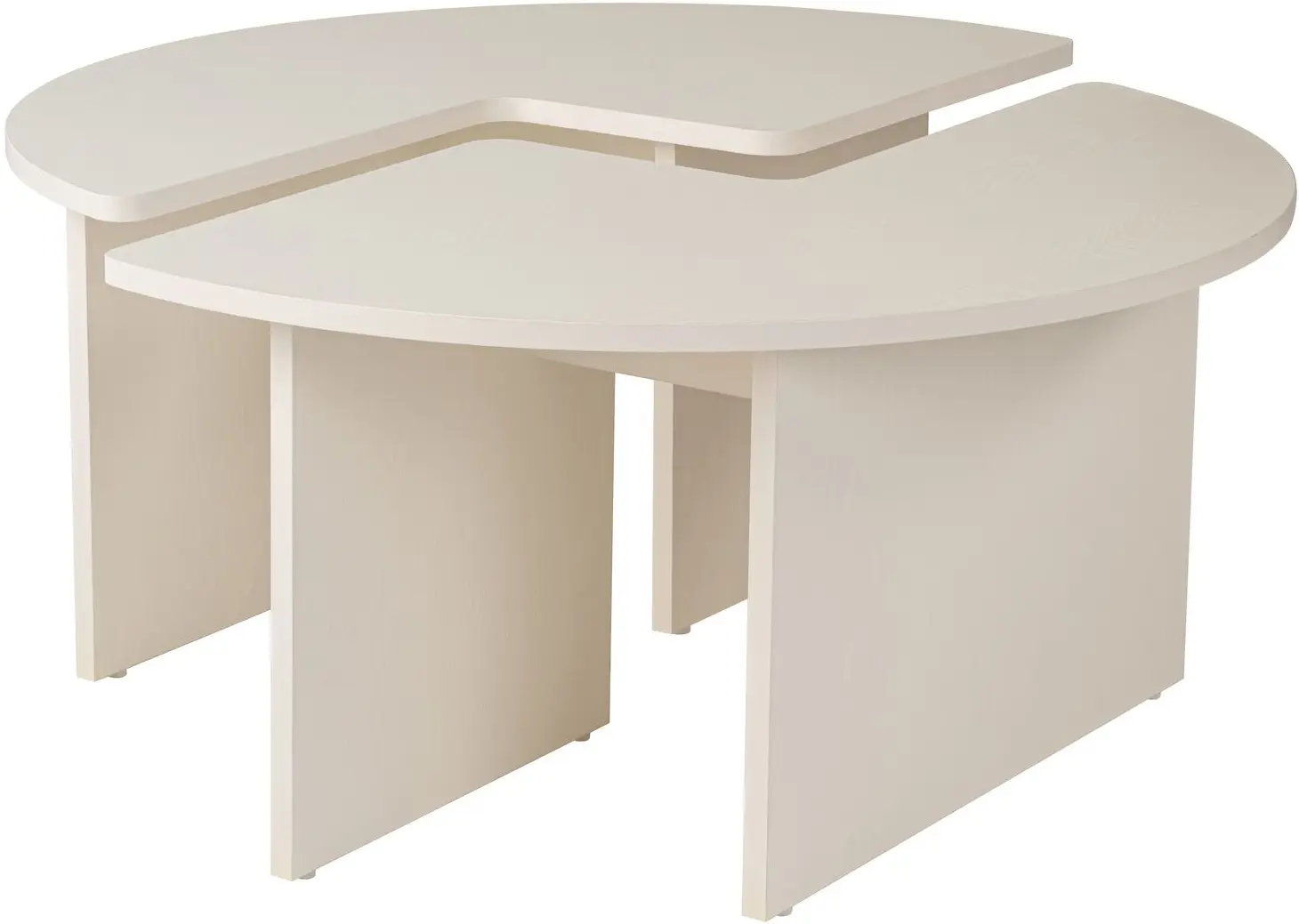 Set masute pentru reviste Mirage Meble Moira (White)