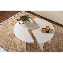 Set masute pentru reviste Mirage Meble Moira (White) Thumb