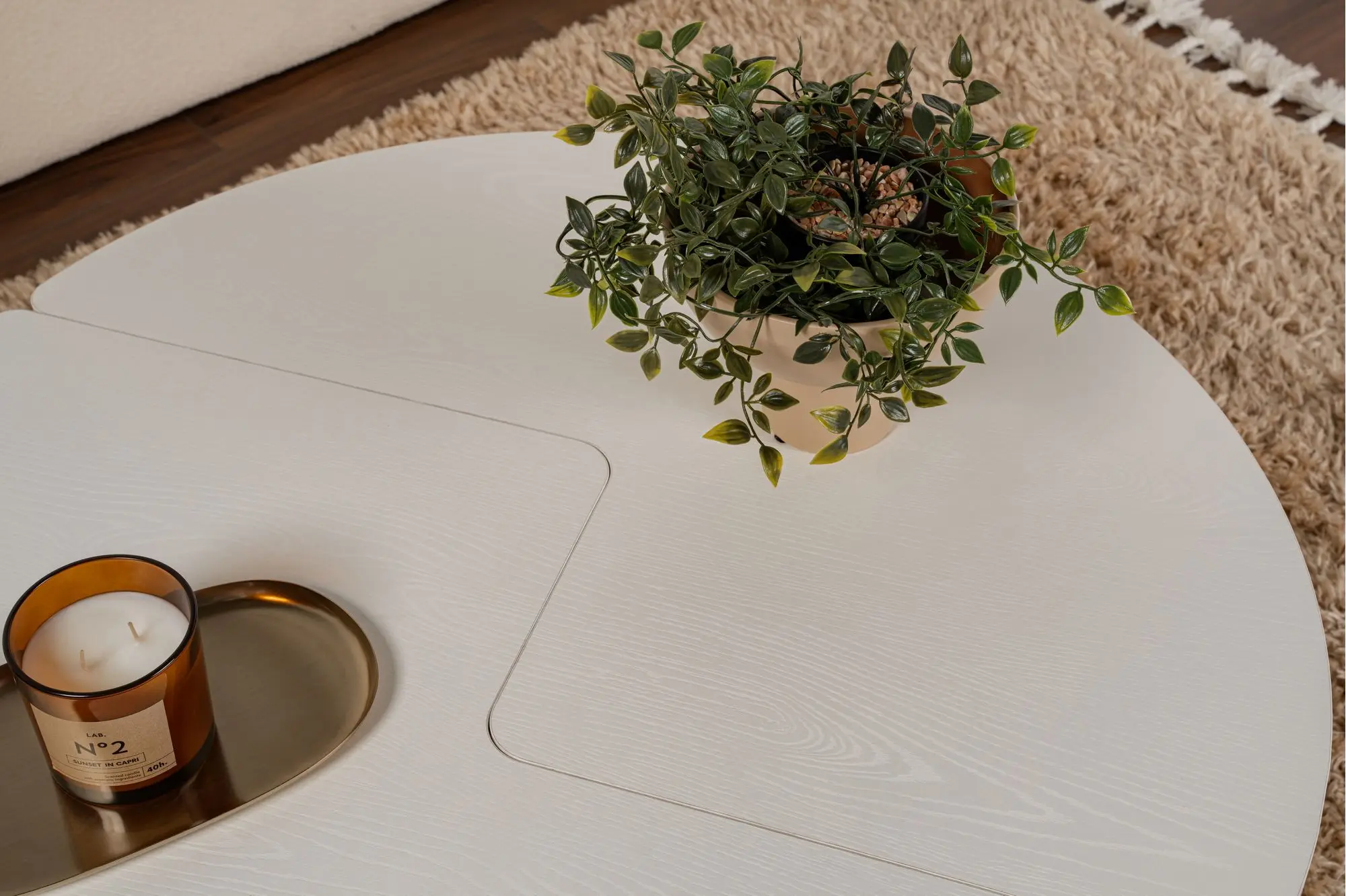 Set masute pentru reviste Mirage Meble Moira (White)