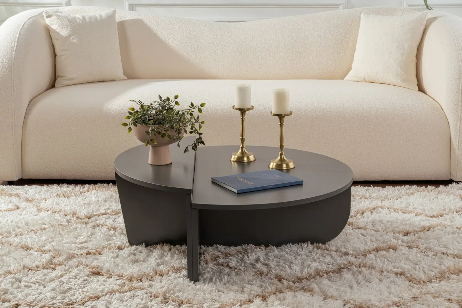 Set masute pentru reviste Mirage Meble Orion (Anthracite)