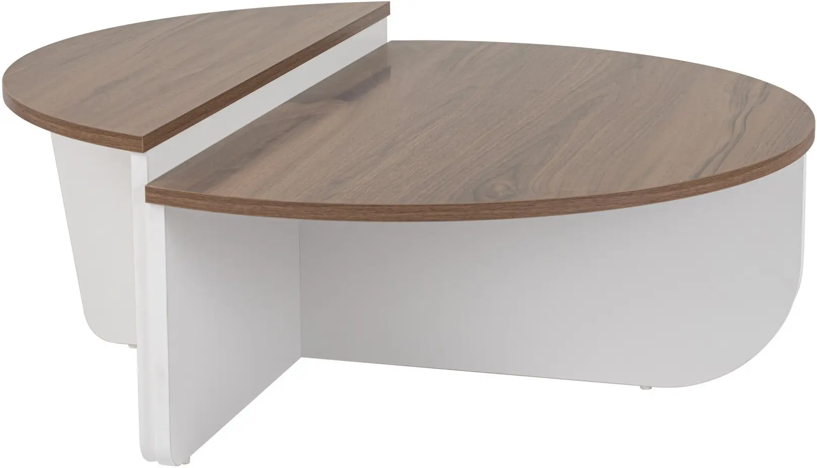 Set masute pentru reviste Mirage Meble Orion (Walnut/White)