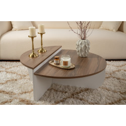Set masute pentru reviste Mirage Meble Orion (Walnut/White) Thumb