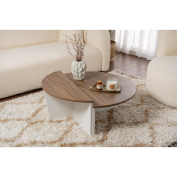 Set masute pentru reviste Mirage Meble Orion (Walnut/White) Thumb