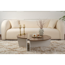 Set masute pentru reviste Mirage Meble Orion (Walnut/White) Thumb