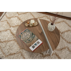Set masute pentru reviste Mirage Meble Orion (Walnut/White) Thumb