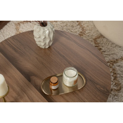 Set masute pentru reviste Mirage Meble Orion (Walnut/White) Thumb