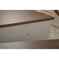 Set masute pentru reviste Mirage Meble Orion (Walnut/White) Thumb