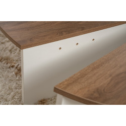 Set masute pentru reviste Mirage Meble Orion (Walnut/White) Thumb