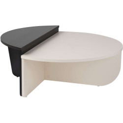 Set masute pentru reviste Mirage Meble Orion (White/Black) Thumb