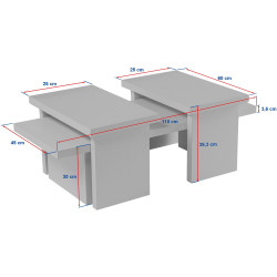 Набор журнальных столиков Mirage Meble Sanctuary (Black) Thumb