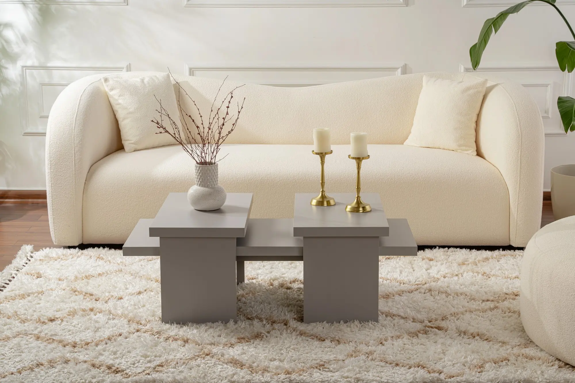 Set masute pentru reviste Mirage Meble Sanctuary (Grey)