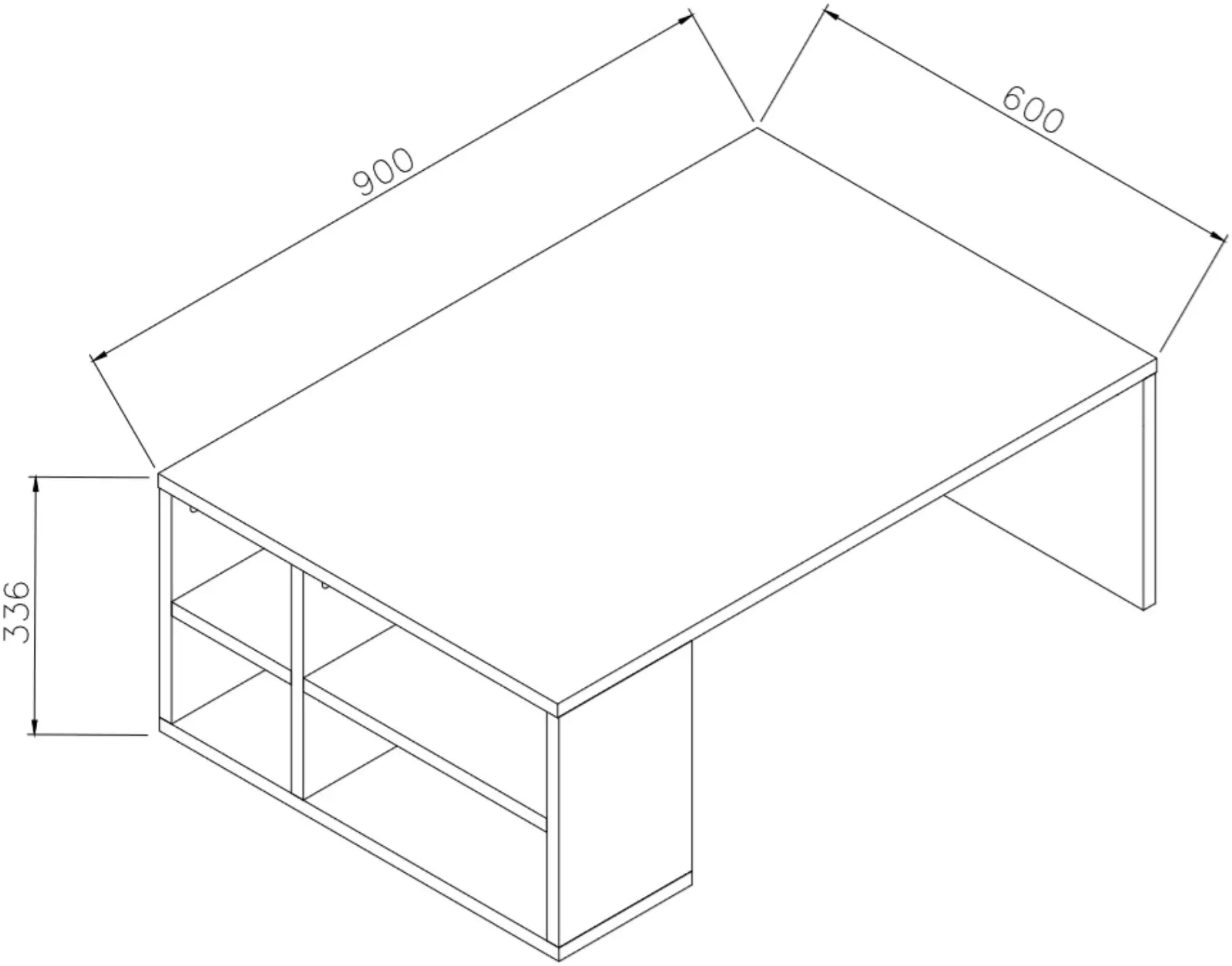 Журнальный столик Mirage Meble Defne 90x34x60 (Patara)