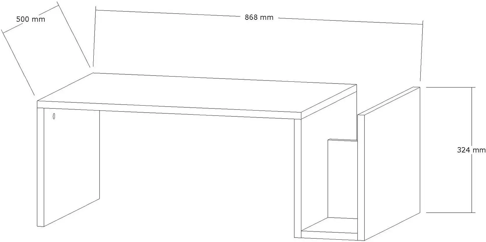 Masa pentru reviste Mirage Meble Memo (White)