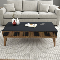 Masa pentru reviste Mirage Meble Milan 105x35x60 (Anthracite/Walnut) Thumb