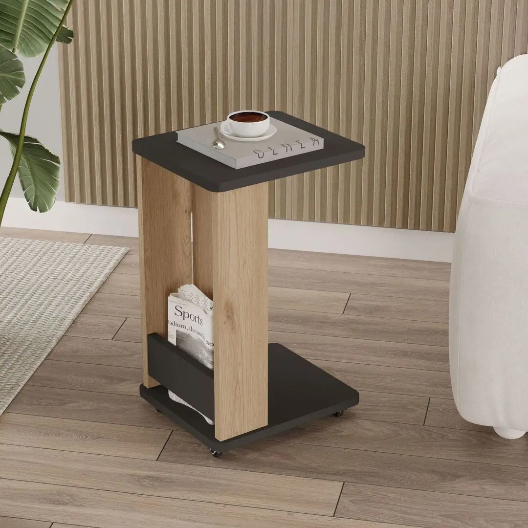 Masa pentru reviste Mirage Meble MIN1-SA (Oak/Anthracite)