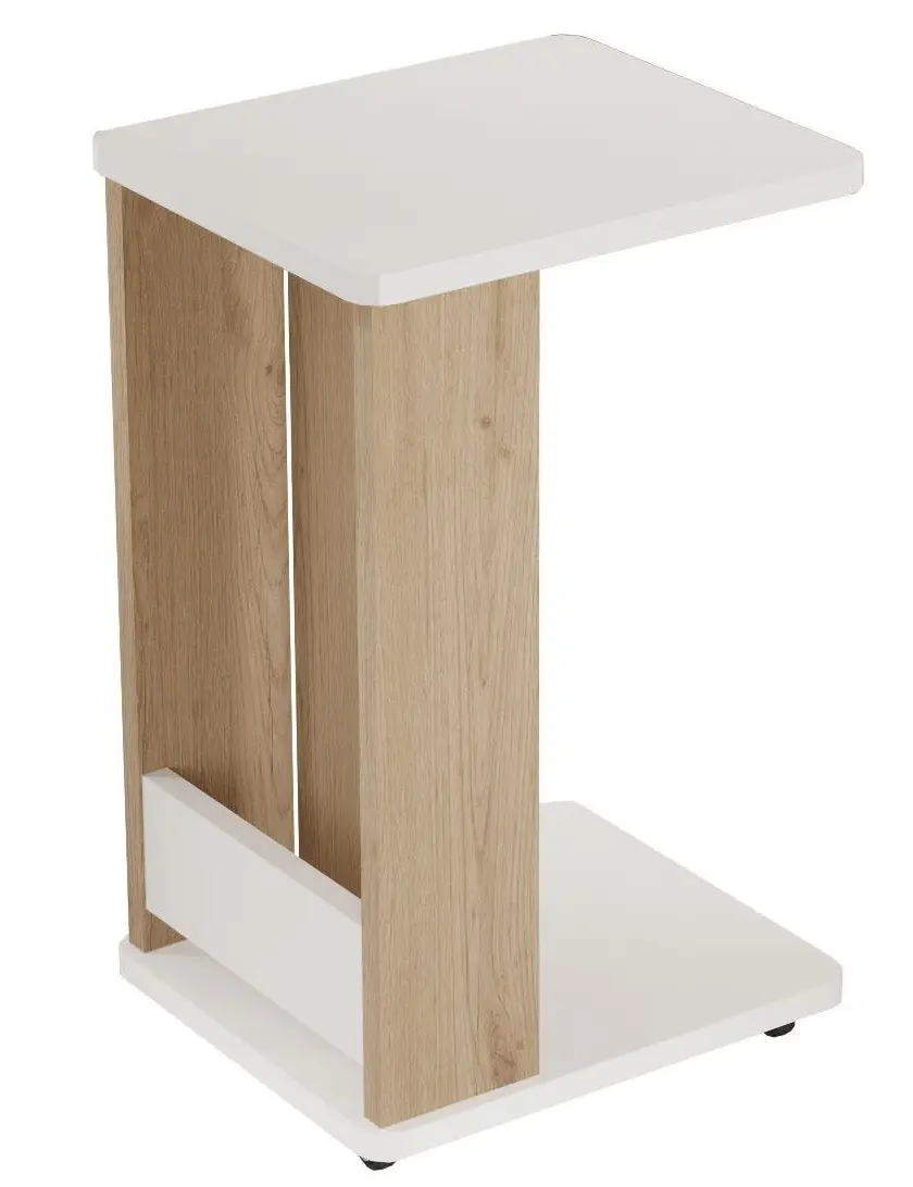 Masa pentru reviste Mirage Meble MIN1-SW (Oak/White) - 2