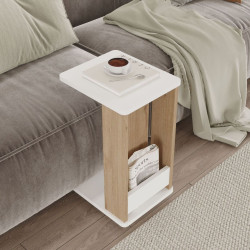 Masa pentru reviste Mirage Meble MIN1-SW (Oak/White) Thumb