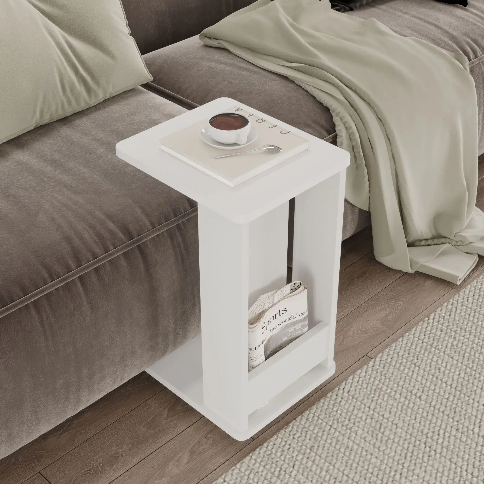 Masa pentru reviste Mirage Meble MIN1-W (White) - 4