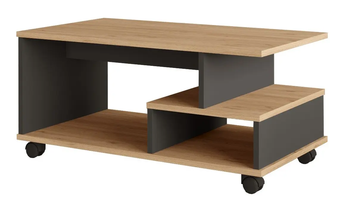 Masa pentru reviste Mirage Meble MIN9-SA (Oak/Anthracite) - 2
