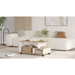 Masa pentru reviste Mirage Meble MIN9-SW (Oak/White) Thumb
