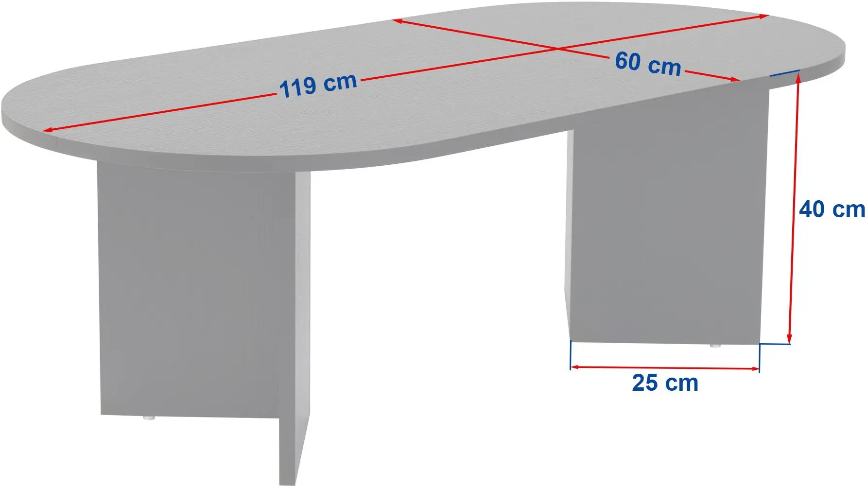 Masa pentru reviste Mirage Meble Sable (White)
