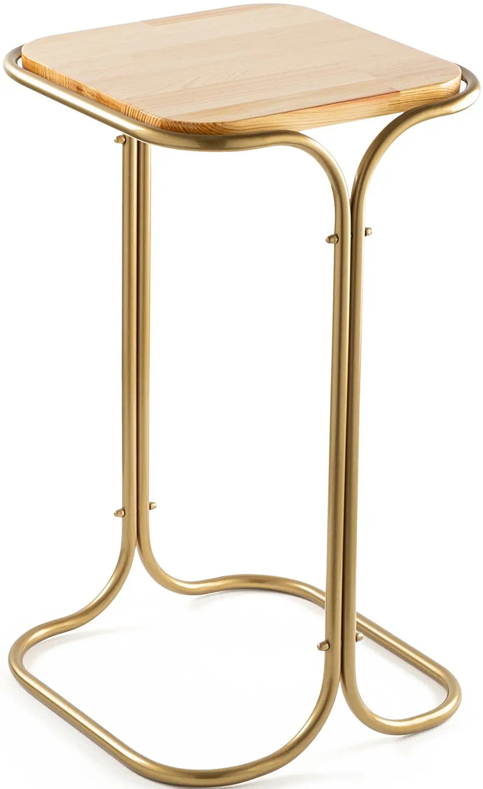 Masa pentru reviste Mirage Meble Shb-001-C (Natural/Gold)