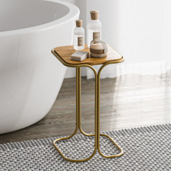 Masa pentru reviste Mirage Meble Shb-001-C (Natural/Gold) Thumb